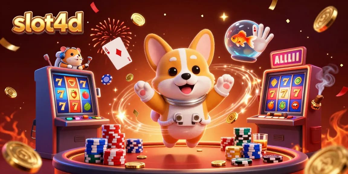 Experience the thrill of slot4d with spinning reels, vibrant characters, and a captivating casino atmosphere.