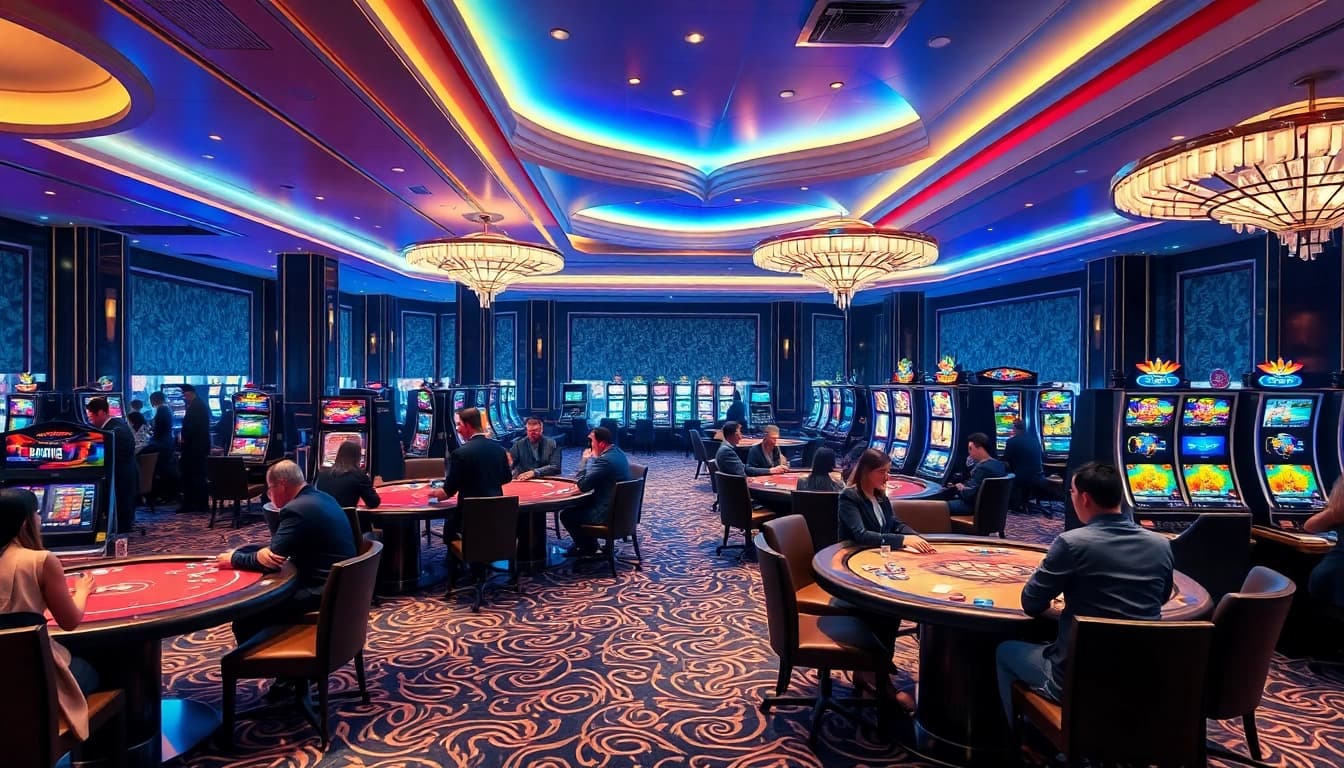 Engage in gambling action at KAISAR888 login with luxury gaming ambiance and thrilling atmosphere.