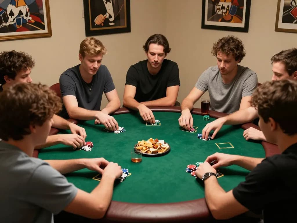 Ikuti permainan kartu yang mendebarkan di rumah dengan strategi poker alternatif deluna4d, teman-teman menikmati malam permainan.