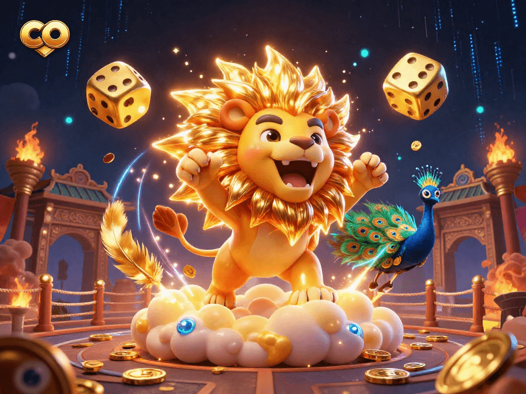 Engage with co in a vibrant sports betting scene featuring a roaring lion symbolizing excitement and luck.