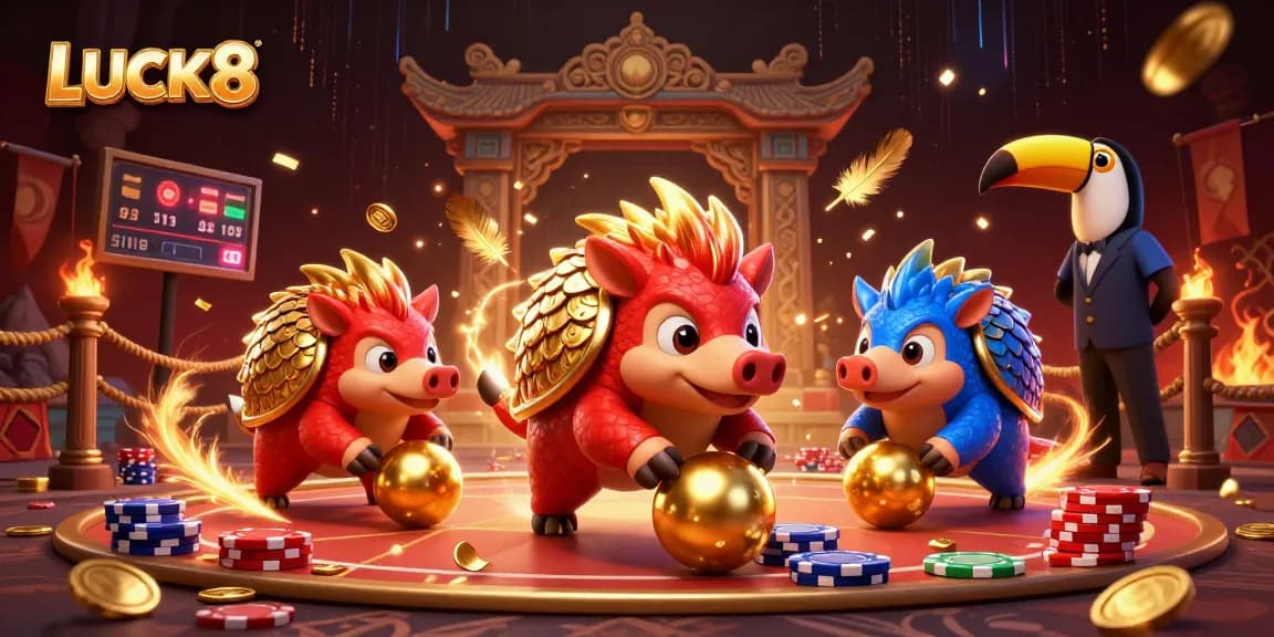 LUCK8 tham gia vào trận đấu sòng bạc đầy màu sắc với hai con tê tê đối kháng.