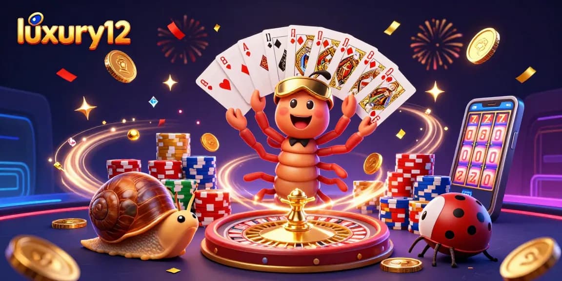 Engage with luxury12 as the millipede dealer showcases cards amidst a vibrant casino scene.
