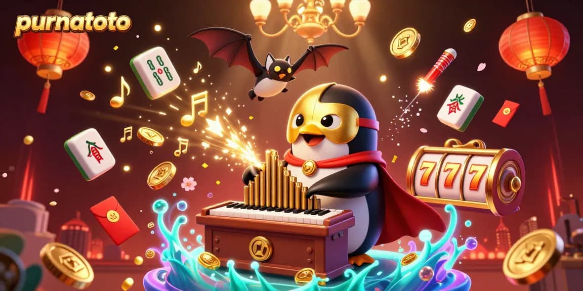 Menghasilkan kemenangan di purnatoto dengan penguin opera bermain organ berbagi koin emas dan simbol slot