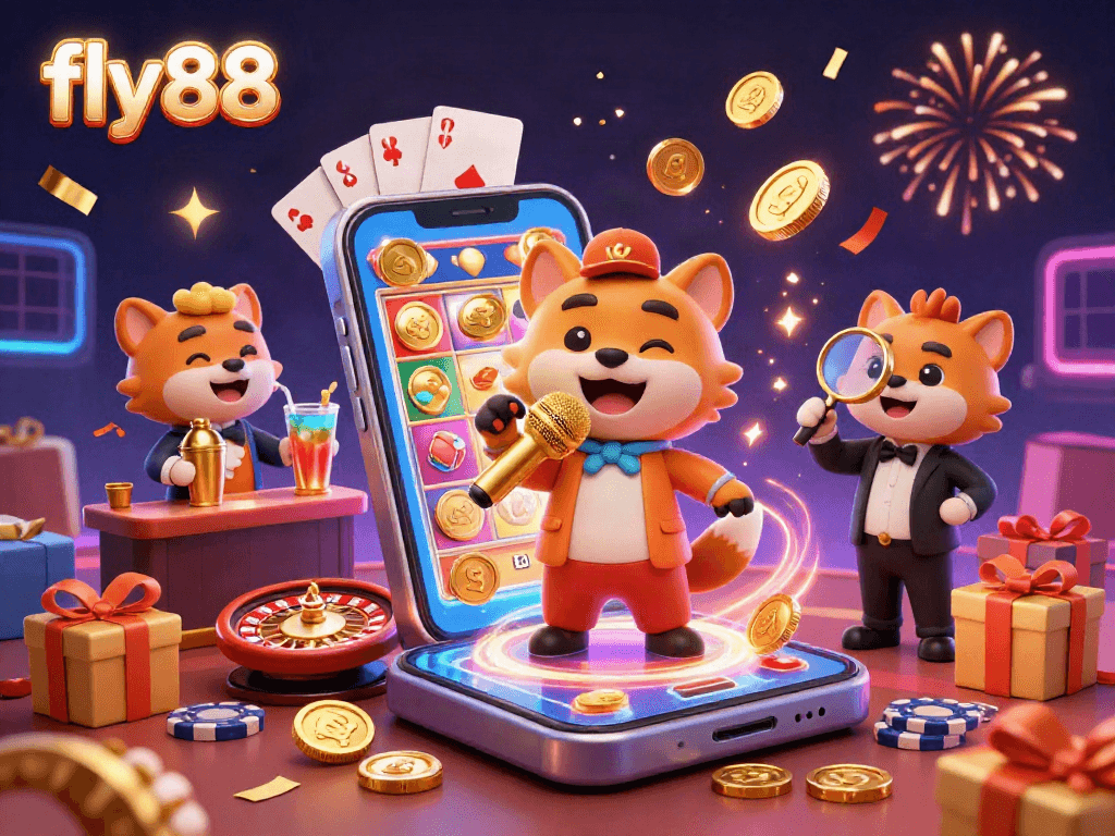 Experience the excitement at fly88 casino club with hyenas in a dynamic comedy and gaming scene.