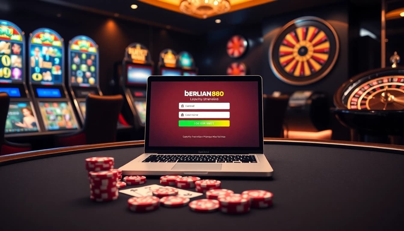 Experience the excitement of berlian888 login with vibrant casino elements and advanced gaming setups.