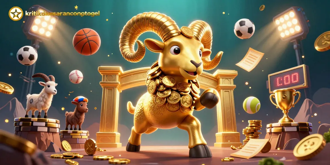 Engage with kritikdansarancongtogel through an action-packed casino scene with a golden ram charging a gate.