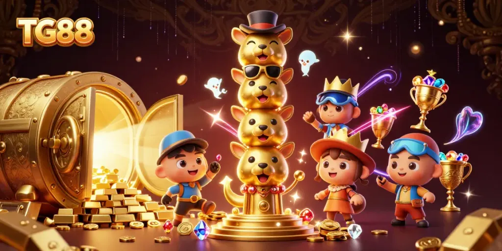 Play to win at TG88 with vibrant casino treasures and adventures illustrated in luxurious detail.