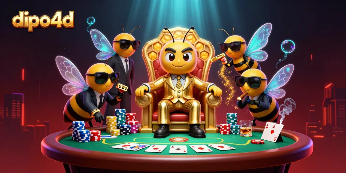 Engage in thrilling dipo4d gaming with vibrant visuals of poker action and charming characters.