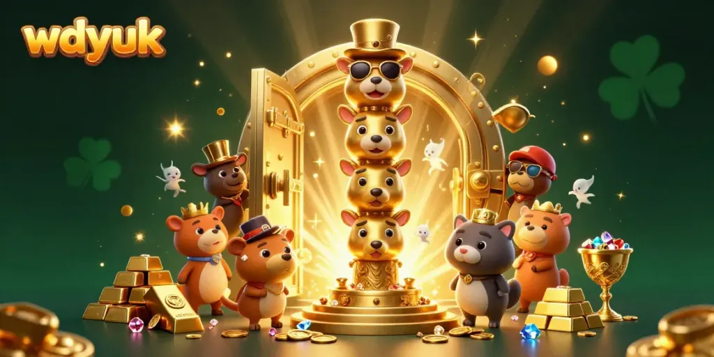 Experience winning moments with the vibrant wdyuk golden totem pole in this dynamic gambling scene.