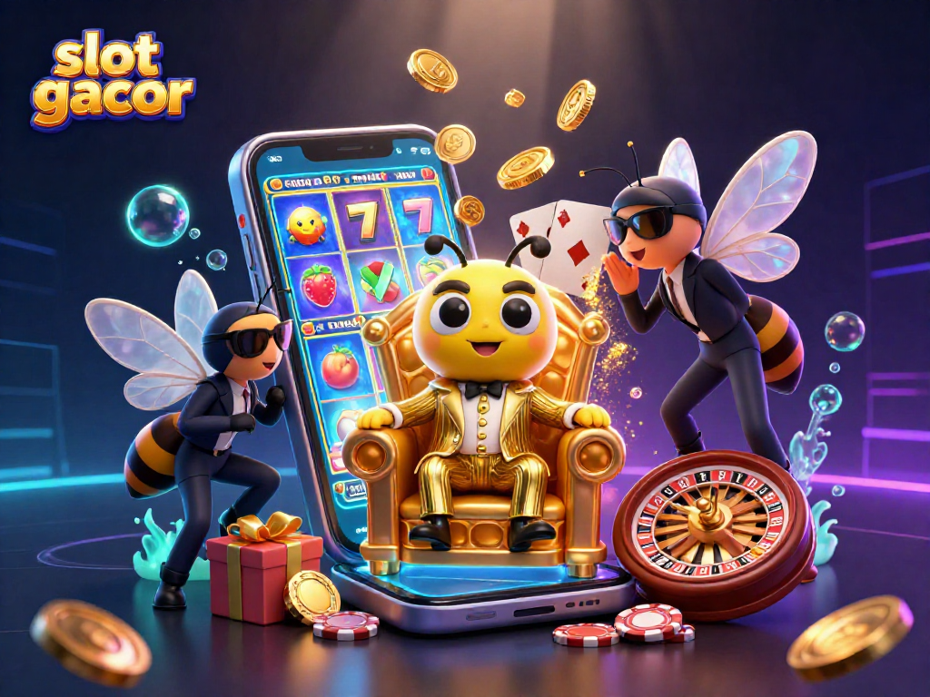 Experience excitement with slot gacor as the bumblebee mob boss and the thrilling casino games surround him.
