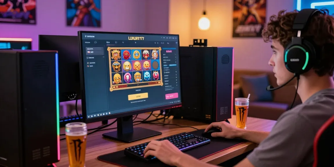 Proses Login LUXURY777 dengan antarmuka permainan slot yang menarik di ruang main game yang nyaman.