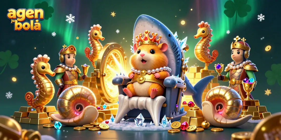 Join the action with agen judi bola in a dazzling 3D scene filled with treasures and royal characters.