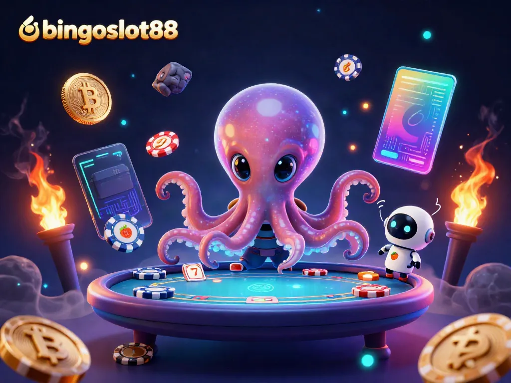 Menyaksikan keseruan bingoslot88 dengan karakter lucu yang bermain poker di luar angkasa