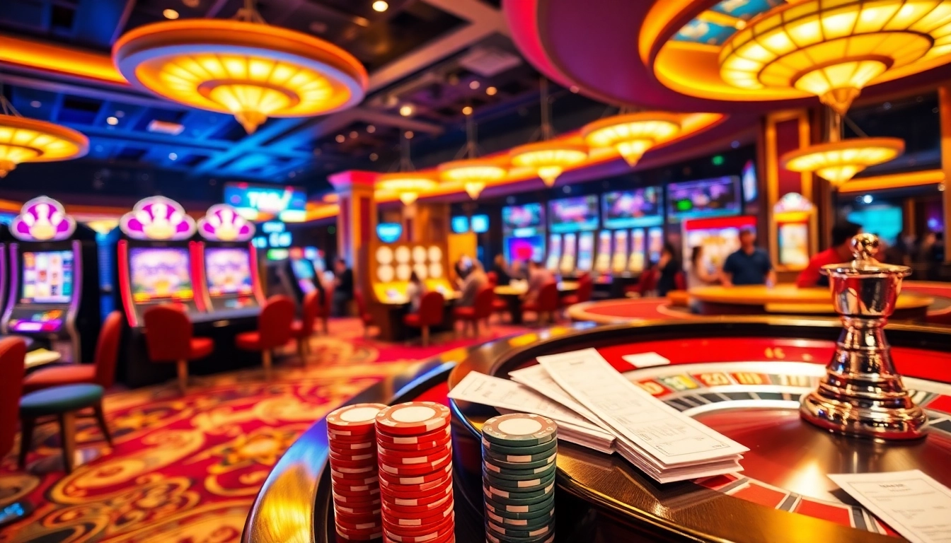 Engaging players at 789 BET in a luxurious casino atmosphere with vibrant games and betting excitement.