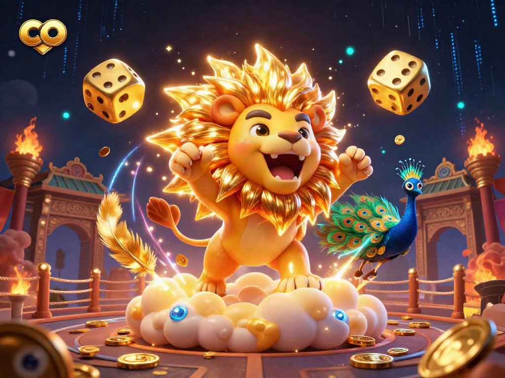 Engage with co in a vibrant sports betting scene featuring a roaring lion symbolizing excitement and luck.