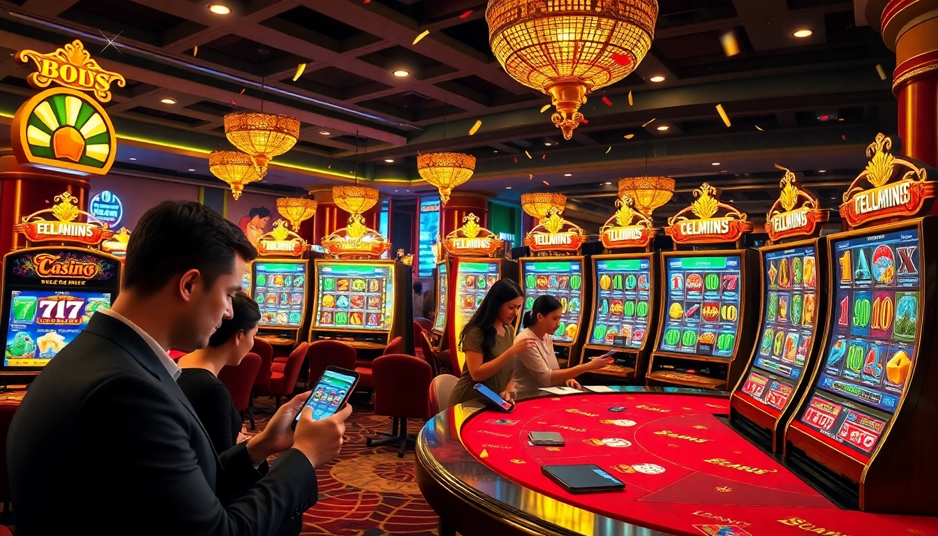 Experience the excitement of situs slot gacor with vibrant online slot machines and enthusiastic players.