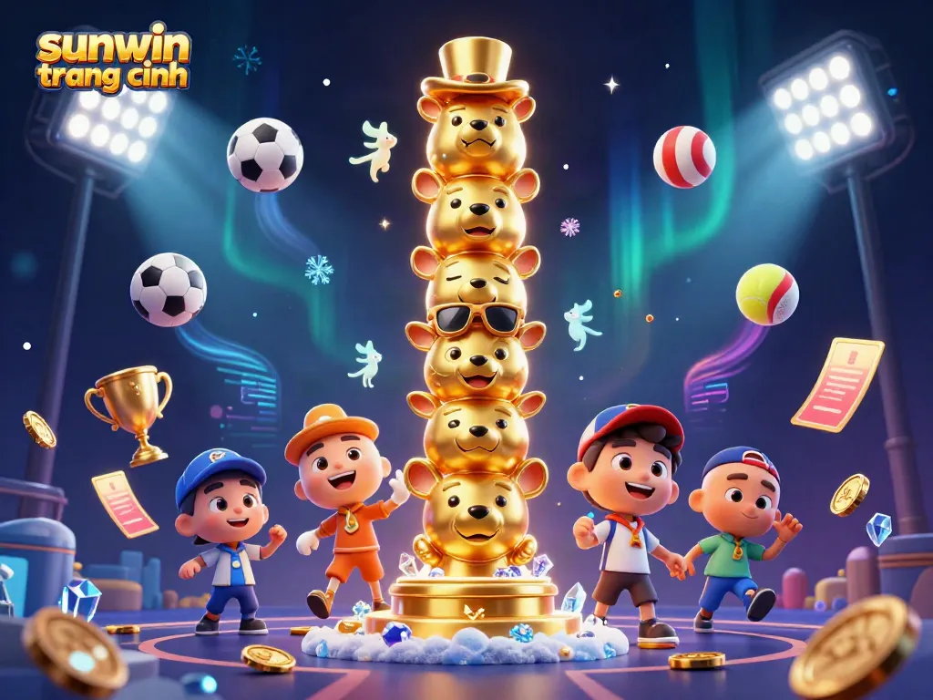 Engage with sunwin trang chính through dynamic sports betting visuals with an exciting cartoon totem.