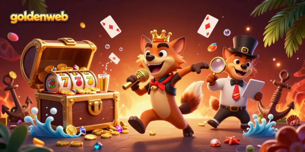 Menangkap momen seru di casino dengan goldenweb, komedi, dan permainan slot.