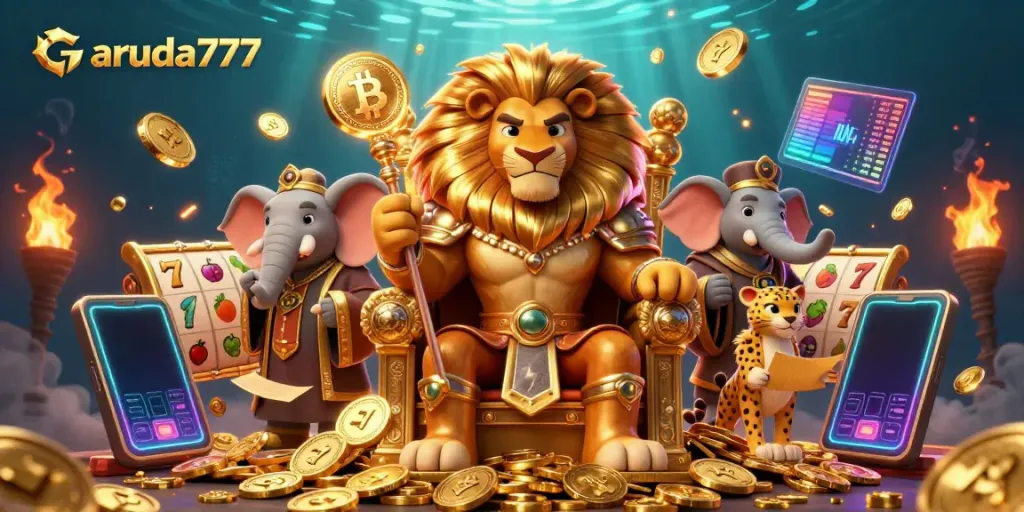 Permainan slot Garuda777 melibatkan simbol menarik dan keberuntungan yang penuh warna.