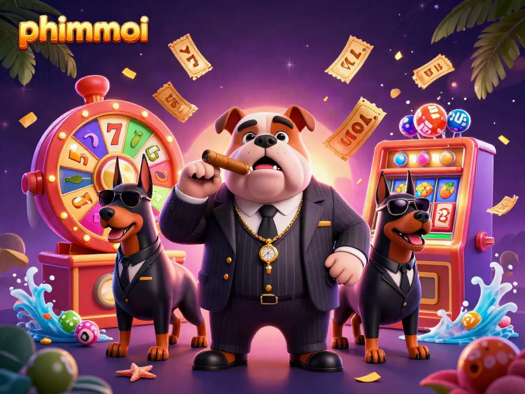 Experience thrilling gameplay with phimmoi, captivating cartoon characters amidst vibrant casino elements.