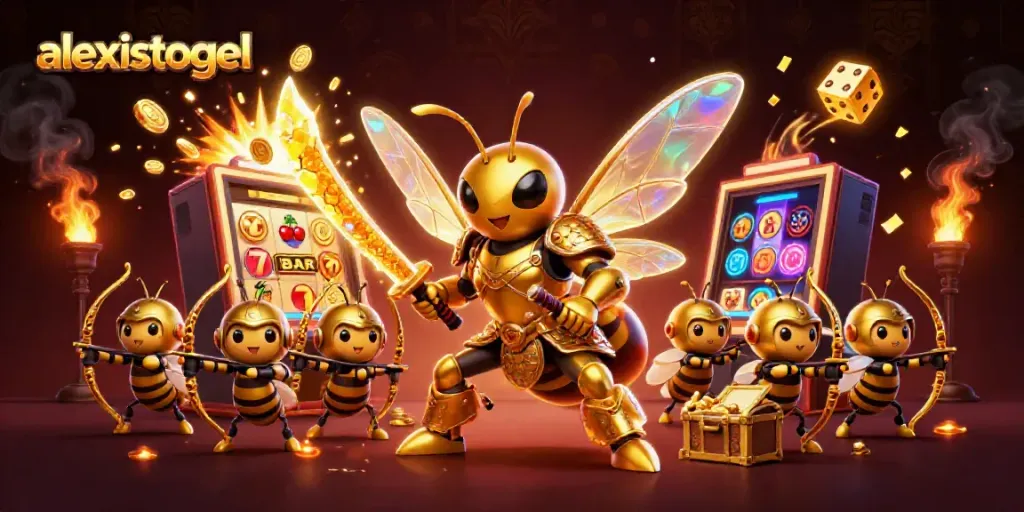 Permainan slot seru dengan alexistogel di antara karakter menarik dan harta berkilauan.