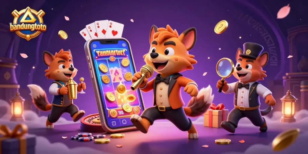 Experience thrilling moments at bandungtoto with hyper-detailed 3D hyenas enjoying casino fun.