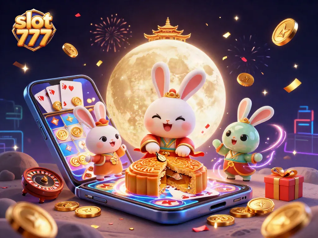 Menyingkirkan jackpot slot 777, bermain mesin slot di latar belakang dengan koin emas.