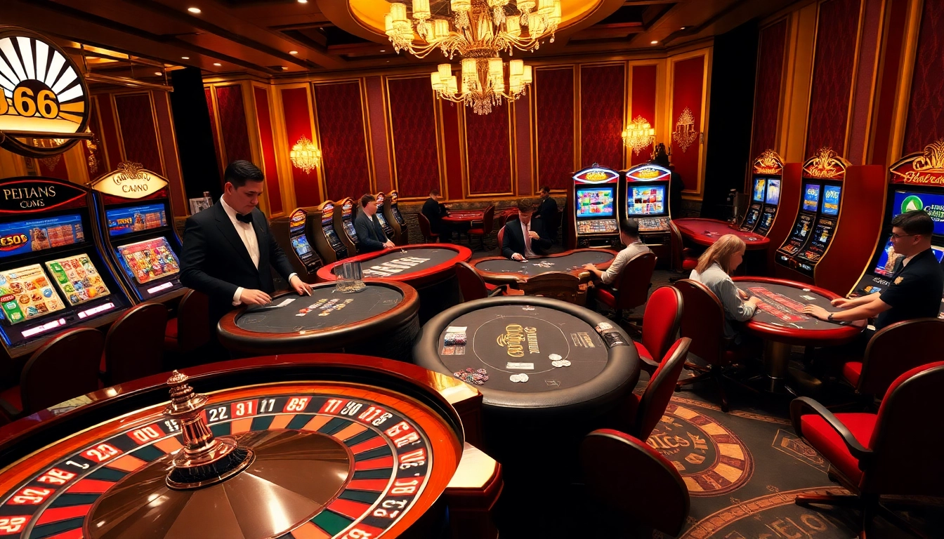 Exciting casino activities at https://sv66.sa.com/ featuring poker, roulette, and vibrant slot machines.
