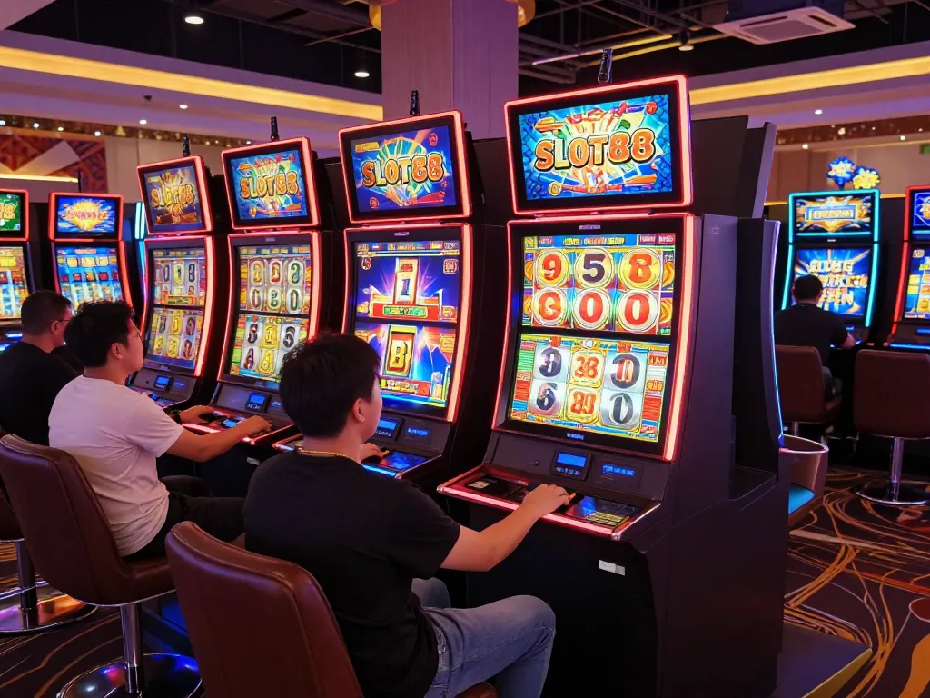Experience the excitement of playing Slot88 games in a vibrant casino atmosphere