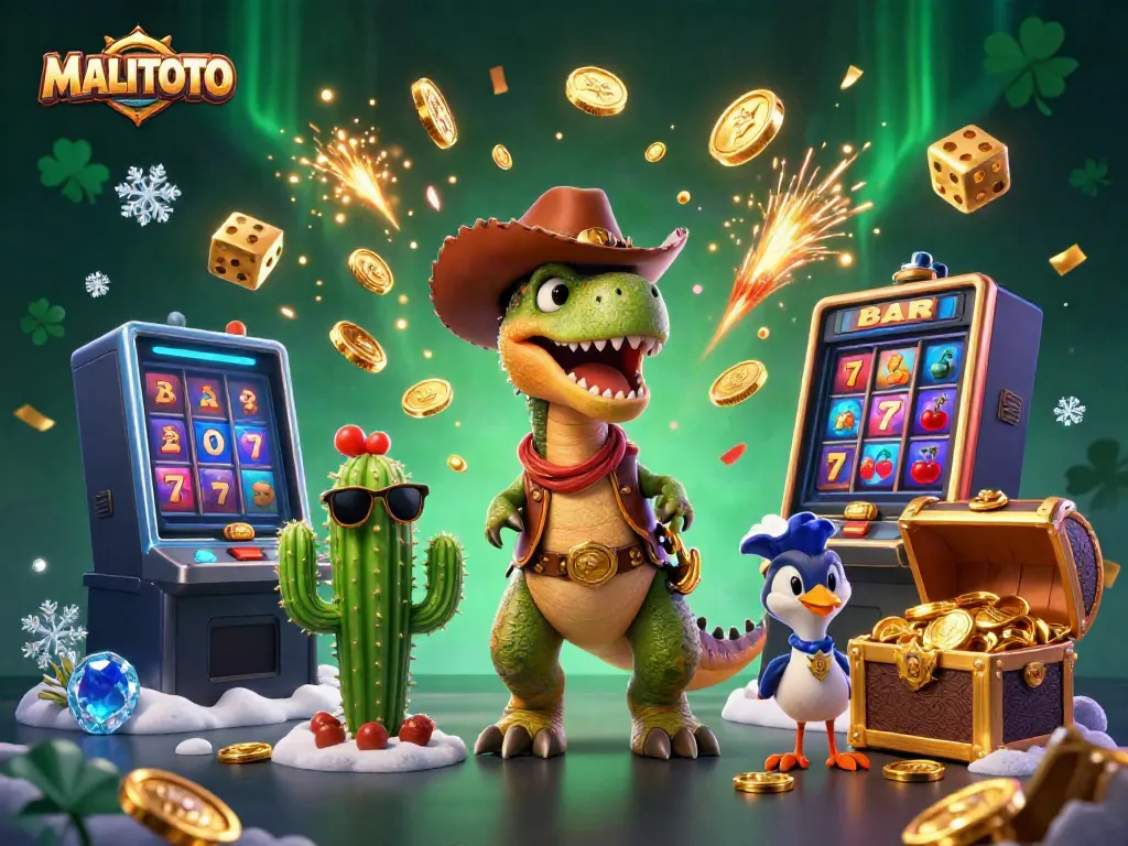 Spin and win with MALITOTO's thrilling 3D slot machine jackpot explosion and adventurous characters!