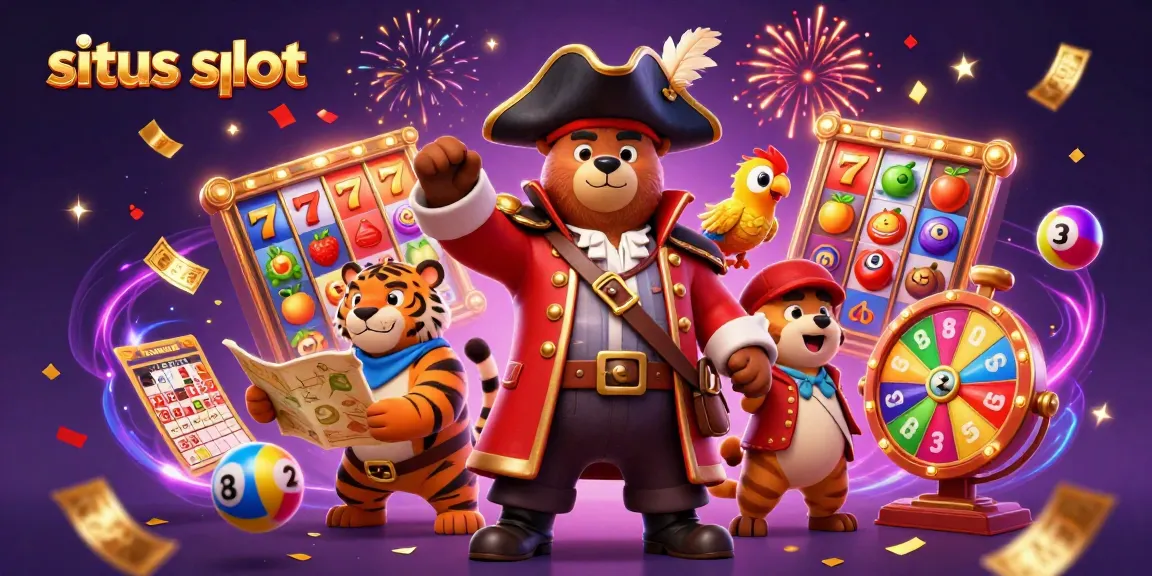 Experience exciting situs slot adventures with vibrant characters and engaging game elements.