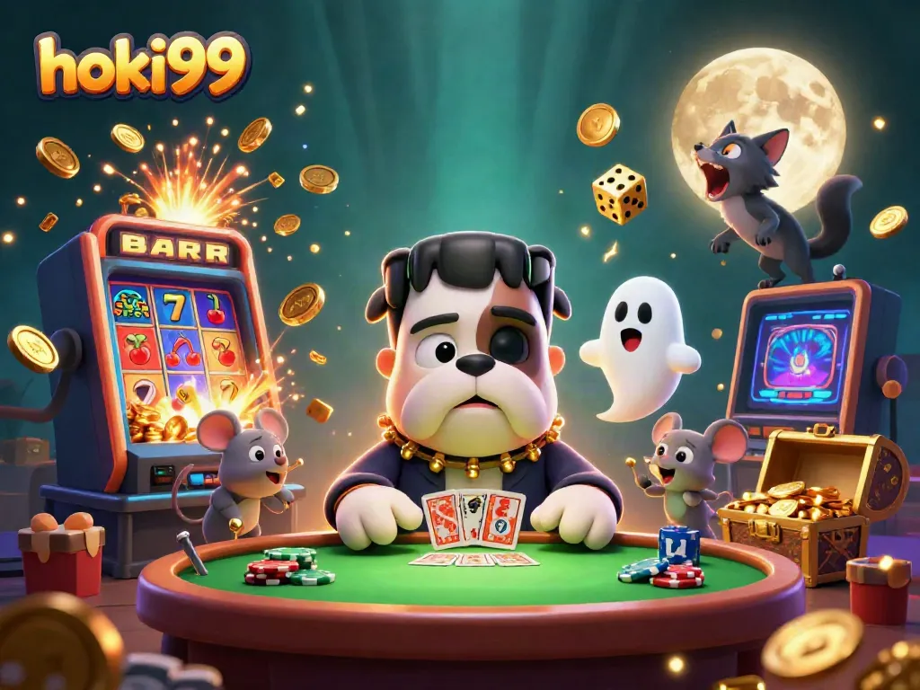 Hoki99 menawarkan permainan kasino menarik dengan karakter unik seperti bulldog Frankenstein yang mendekatkan para pemain.