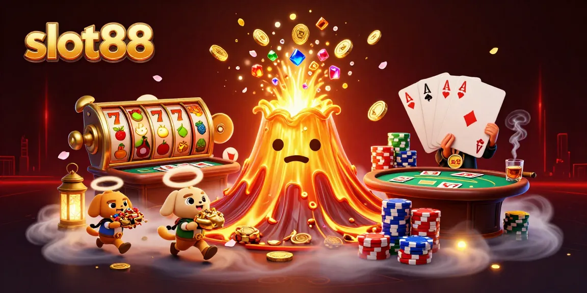 Slot88 menghadirkan grafis kasino yang berkilau, menampilkan simbol keberuntungan dan jackpot yang melimpah.