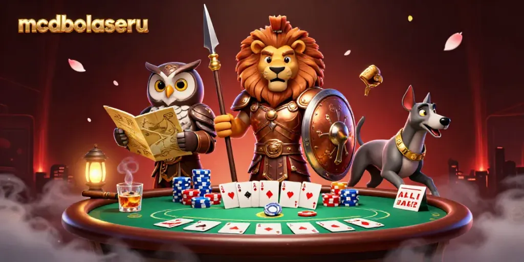 mcdbolaseru membawa pengalaman bermain di meja poker secara epik dengan simbol-simbol keberuntungan.