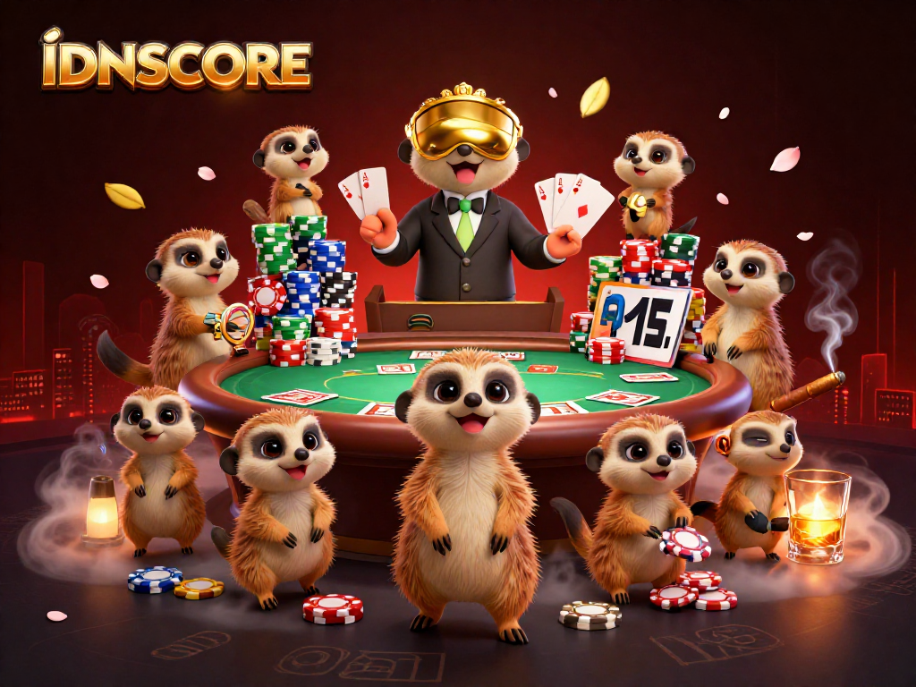 IDNSCORE offers an exciting gaming environment with meerkats managing thrilling casino adventures