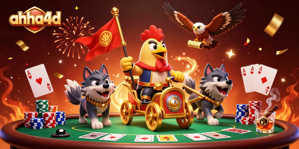 Menggunakan ahha4d untuk bermain poker dengan karakter unik dalam suasana kasino yang penuh keceriaan.