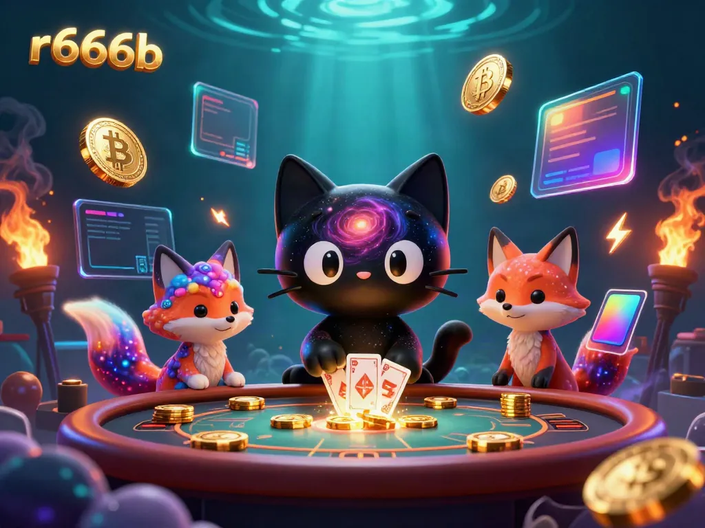 Experience thrilling gameplay at R666b with cosmic casino characters amidst dynamic action.