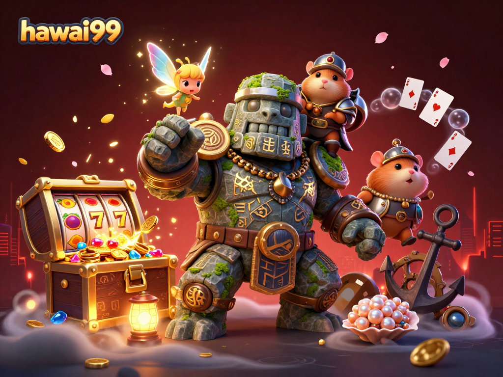 Experience the thrill of hawai99 with vibrant slot elements showcasing gaming excitement.