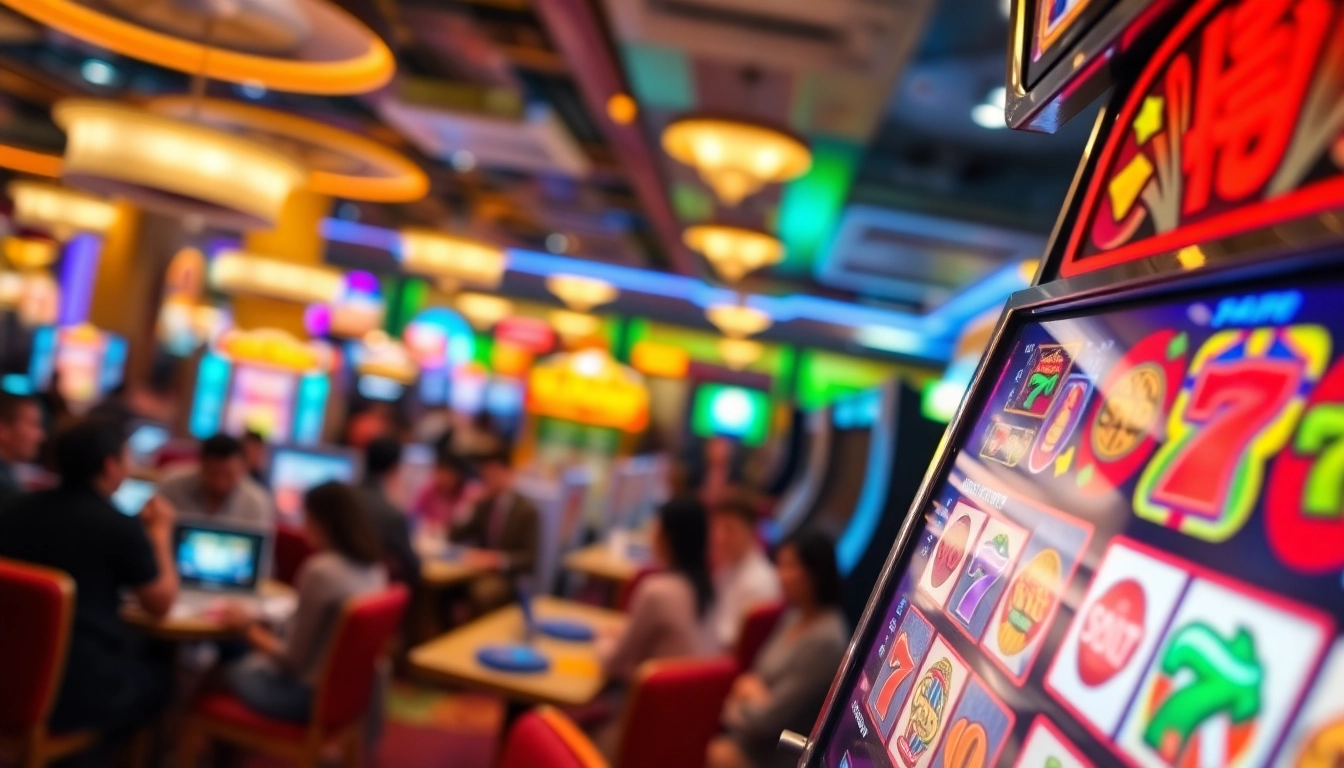 Jangan lewatkan slot mahjong yang menarik perhatian di kasino, dengan mesin berwarna cerah dan pemain bersemangat.