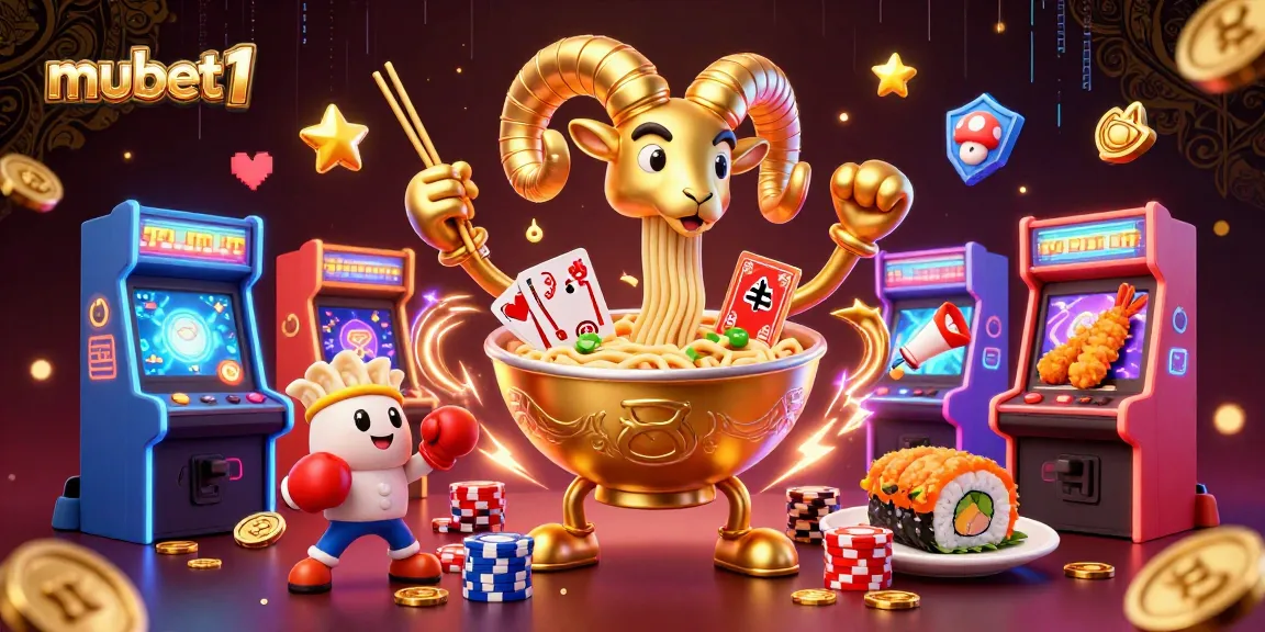 Join the excitement at mubet1 with colorful 3D casino elements and animated characters.