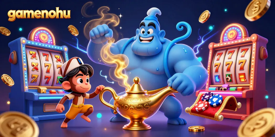 Experience the magic of gamenohu as a genie grants you winning slot adventures surrounded by riches.