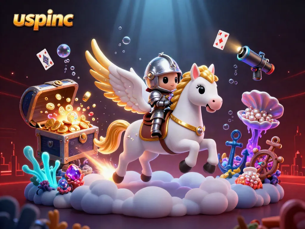 Engage in thrilling gameplay at uspinc with celestial characters and vibrant casino-themed elements.