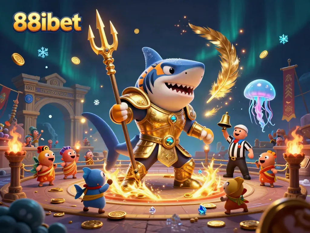 Unleash your luck with 88ibet's exhilarating underwater casino adventure featuring a gladiator shark!