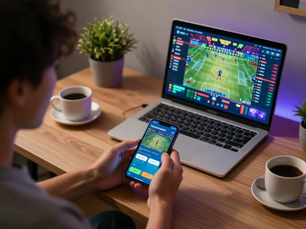 Engaging with the Fun88 app on smartphone during a dynamic online gambling session.