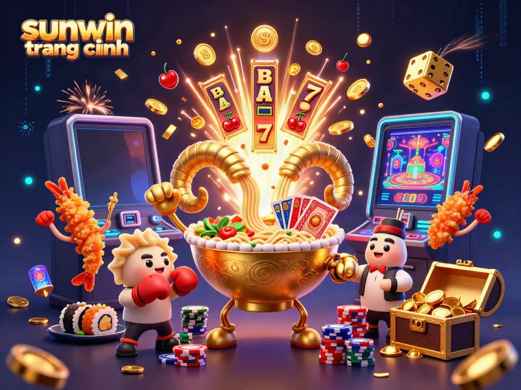 Experience the vibrant world of sunwin trang chính with a colorful 3D cartoon casino extravaganza.