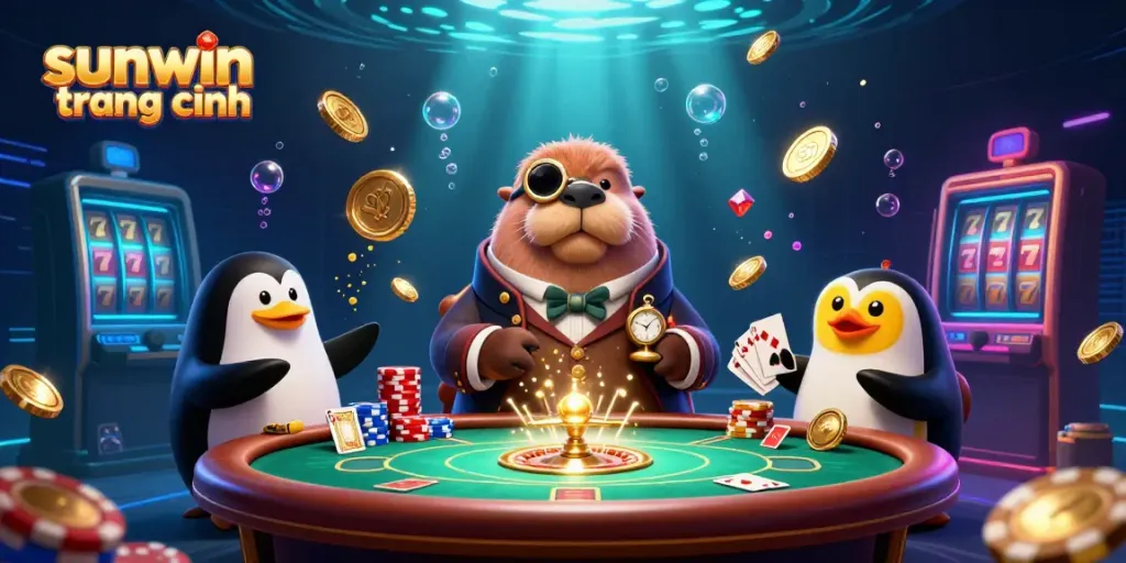 Experience winning strategies in online gaming with sunwin trang chính, showcasing an underwater casino scene.