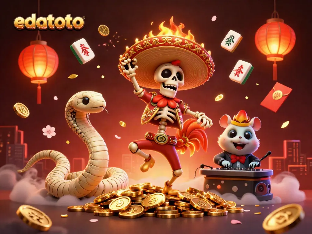 Edatoto adalah platform togel online dengan karakter karismatik dalam ilustrasi 3D yang meriah.